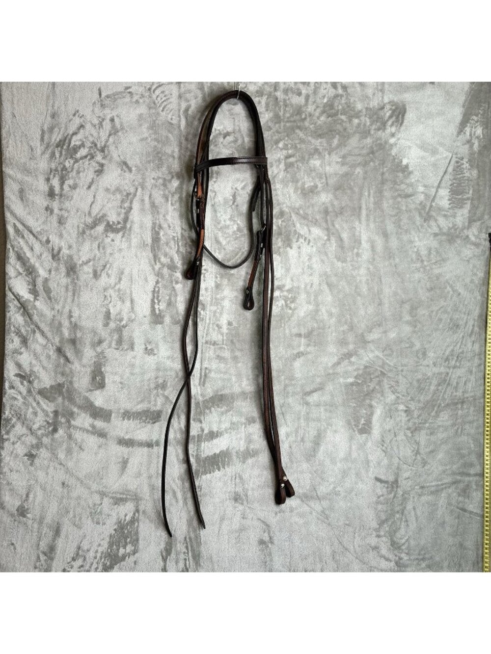 Western Leather Headstall w/Split Reins an Conchos see measurement/description